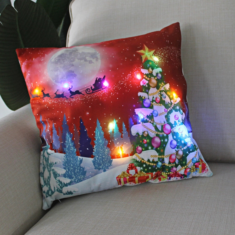 Fashion Santa Claus Plush Pillow Cases