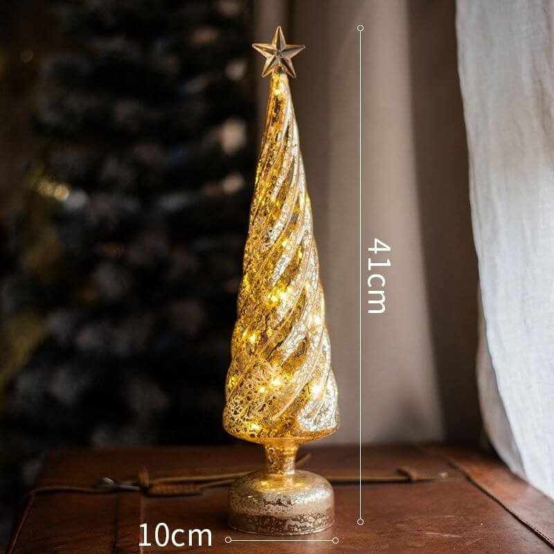 Christmas Tree Glass Decoration Night Light