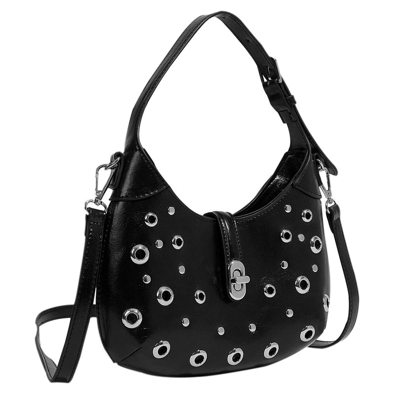 Streetwear Solid Color Pu Leather Women's