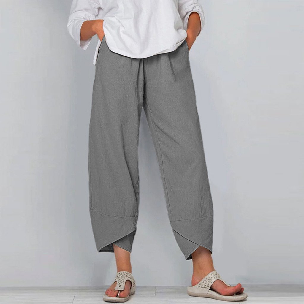 Cotton and Linen Casual Pants