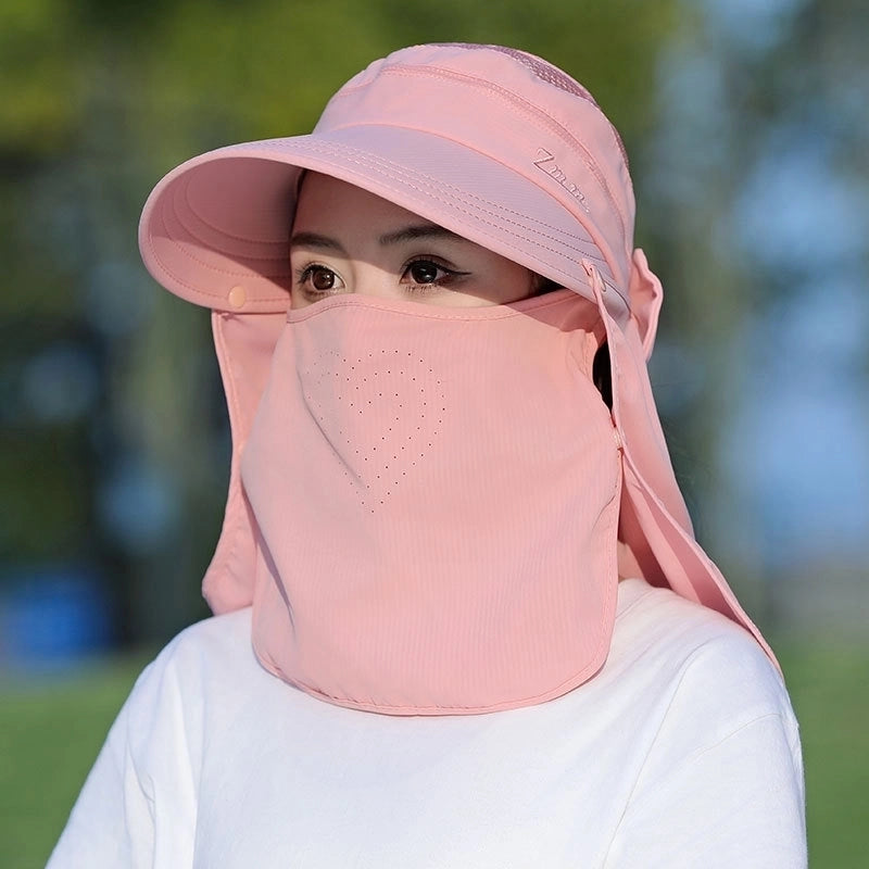 Women's Minimalist Solid Color Big Eaves Sun Hat