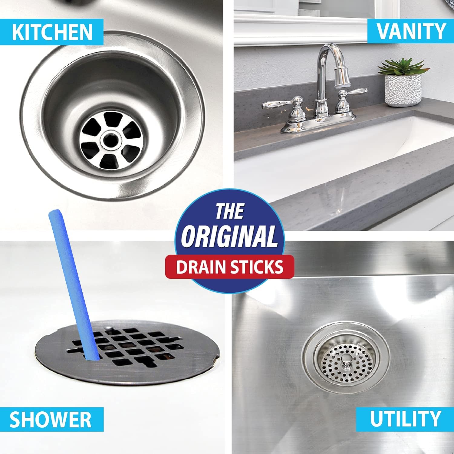 Powerful Sani Sticks Drain Cleaner Prevents Your Drain From Clogging and Foul Odor (48 Sticks)