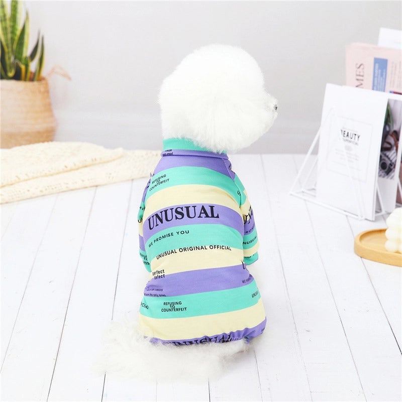 Dog Spring And Summer New  Home Clothes Teddy Bichon Small Dog Pajamas Four Legs Pet Home Clothes