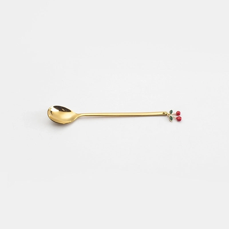 Cute Solid Color Stainless Steel Tableware