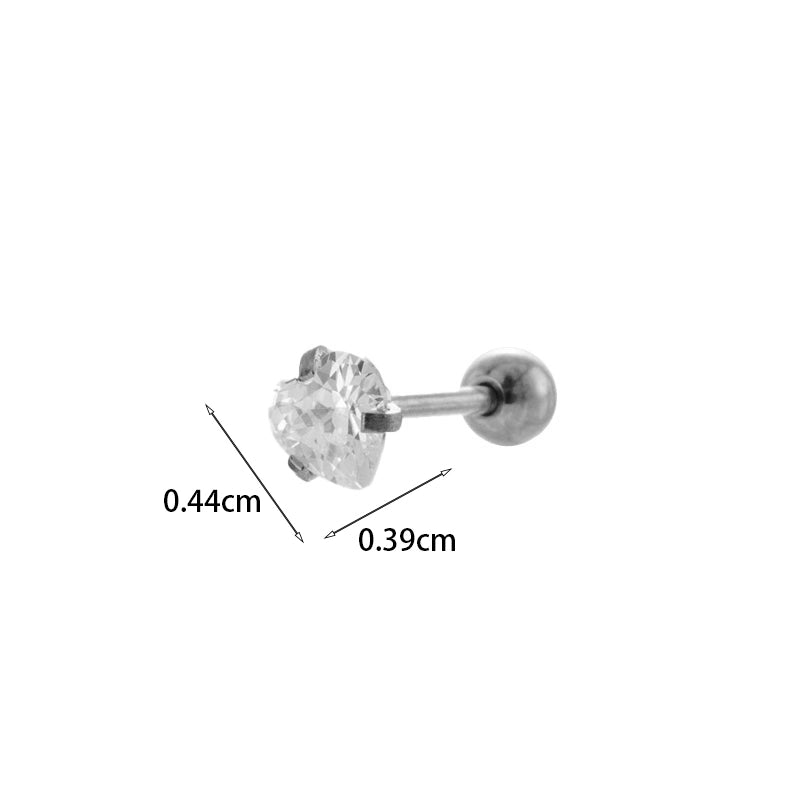 Ear Cartilage Rings & Studs Geometric Copper Plating Artificial Gemstones