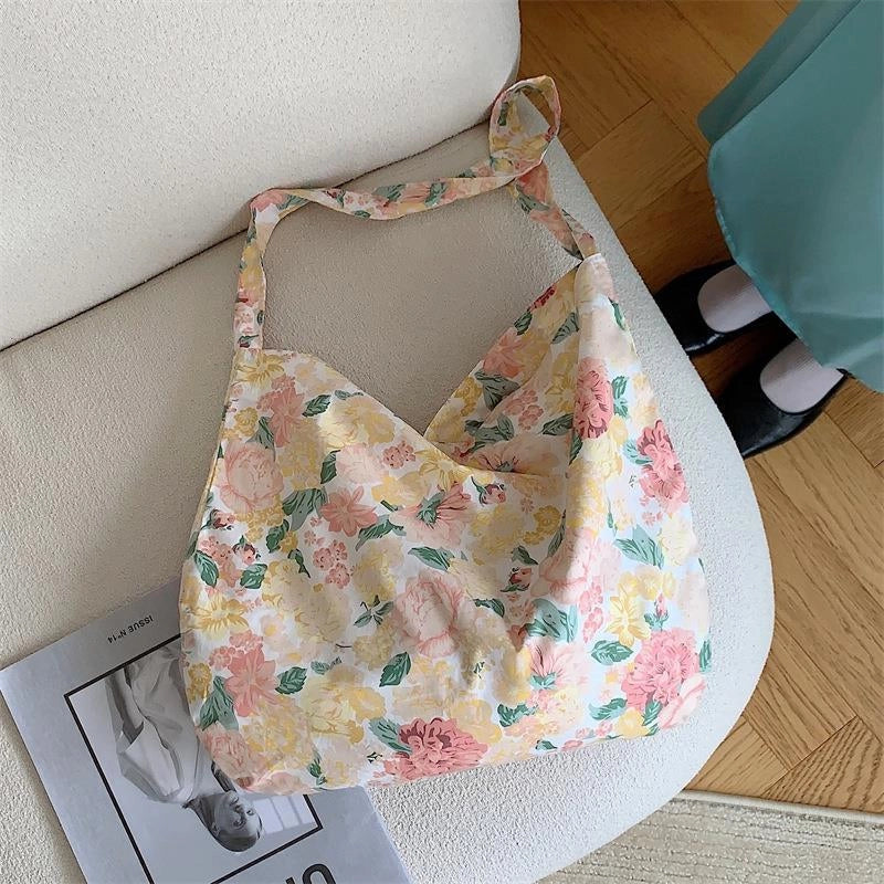 Fashionable Leopard Print Crossbody Bag Large Capacity Single Shoulder Shopping Bag Fashion Canvas Bag For Women Fashion