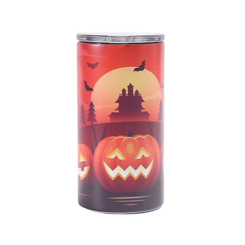 Halloween Retro Multicolor 201 Stainless Steel 304 Stainless Steel Thermos Cup 1 Piece
