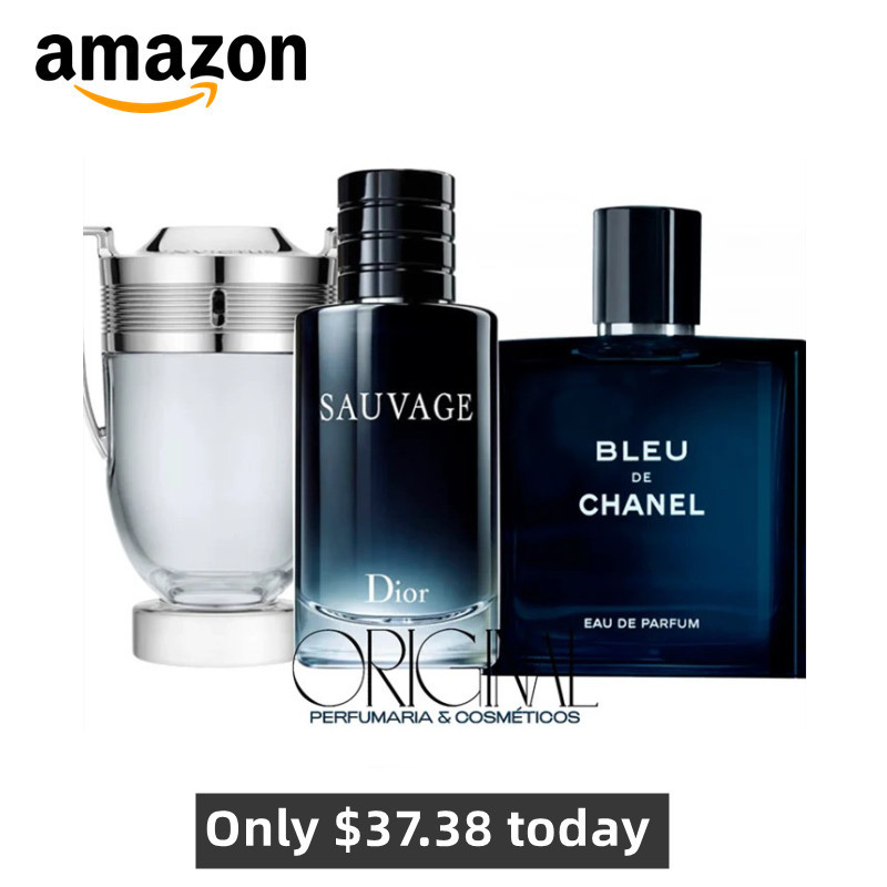 Combo 3 Perfumes - Invictus, Sauvage, Bleu de Chanel - 100ml