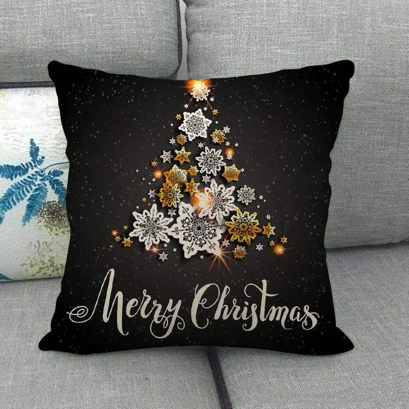 18 Cojines Merry Xmas Couch Throw Pillow Cover Case Home Sofa Decor Pillowslip