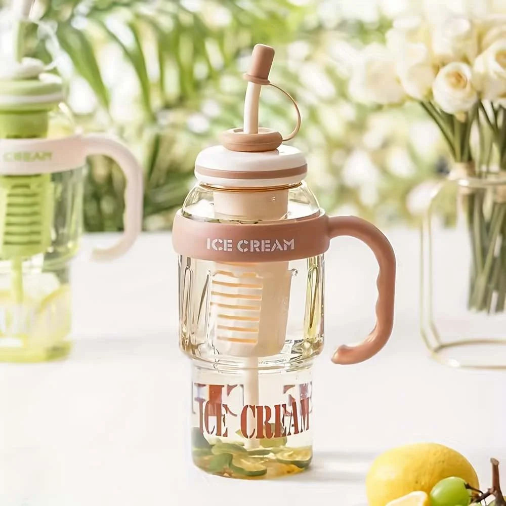 Ice Cream Design Sipper Bottle