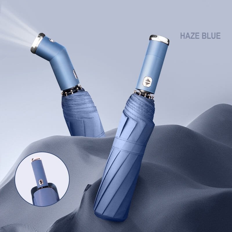 🔥Free shipping🔥Automatic Umbrella Adjustable Rotating Flashlight Umbrella🔥Hot Sale🔥