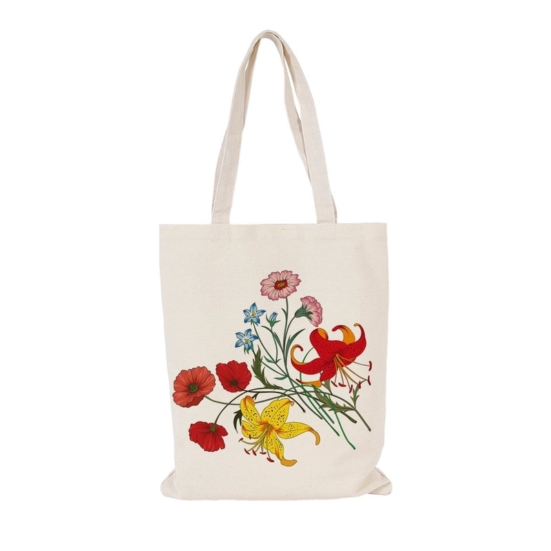 Women's Casual Flower Shopping Bags