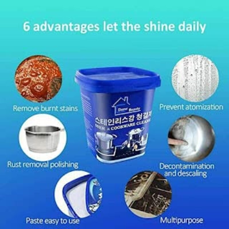 Stainless Steel Cleaner Paste. Oven & Cookware Cleaner Paste