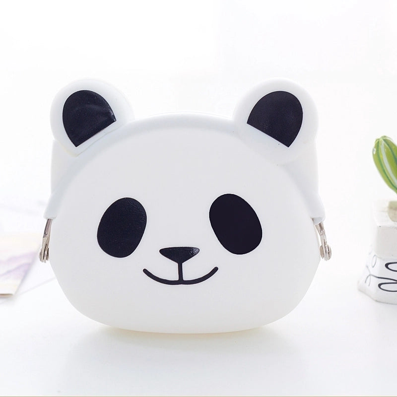 2 Pieces Women's Animal Silica Gel Buckle Coin Purses