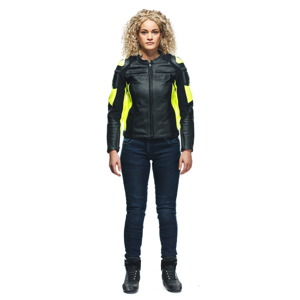 RACING 4 LADY LEATHER JACKET