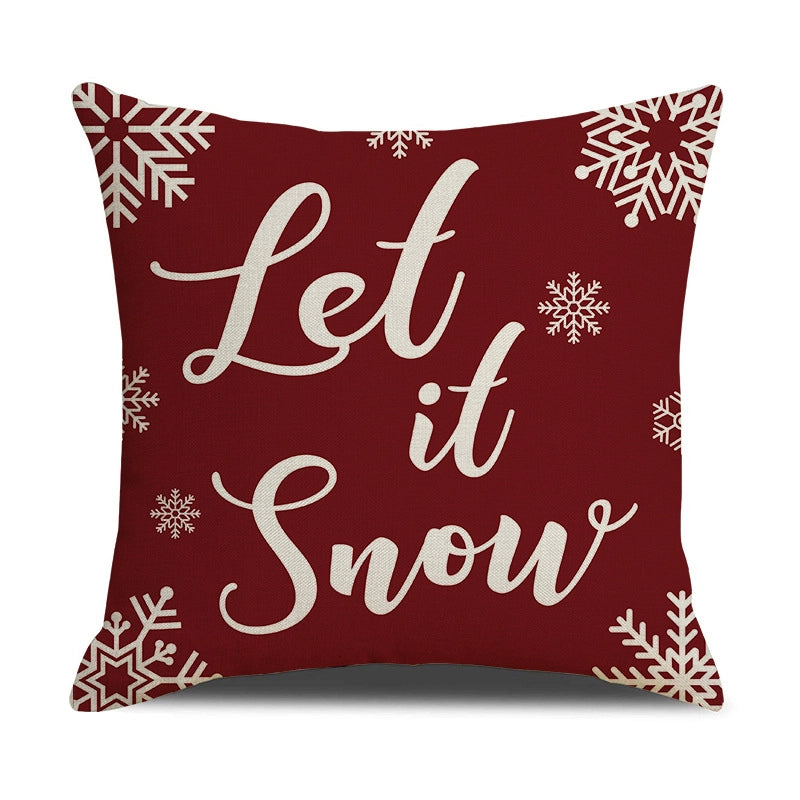 Fashion Letter Elk Polyester Pillow Cases