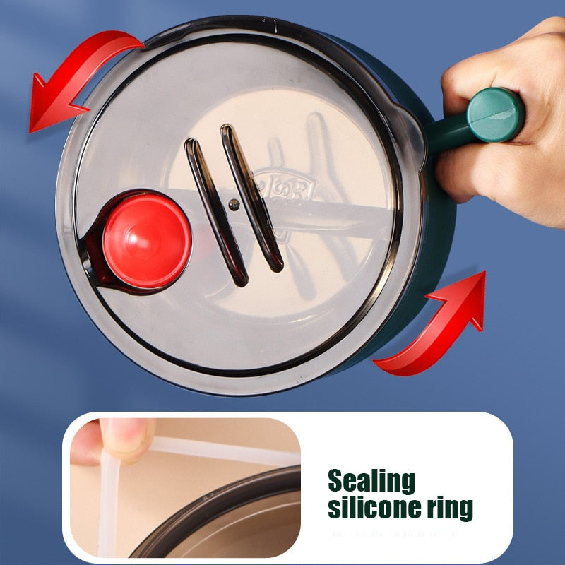 ChefGenius Ramen Bowl with Phone Holder Lid