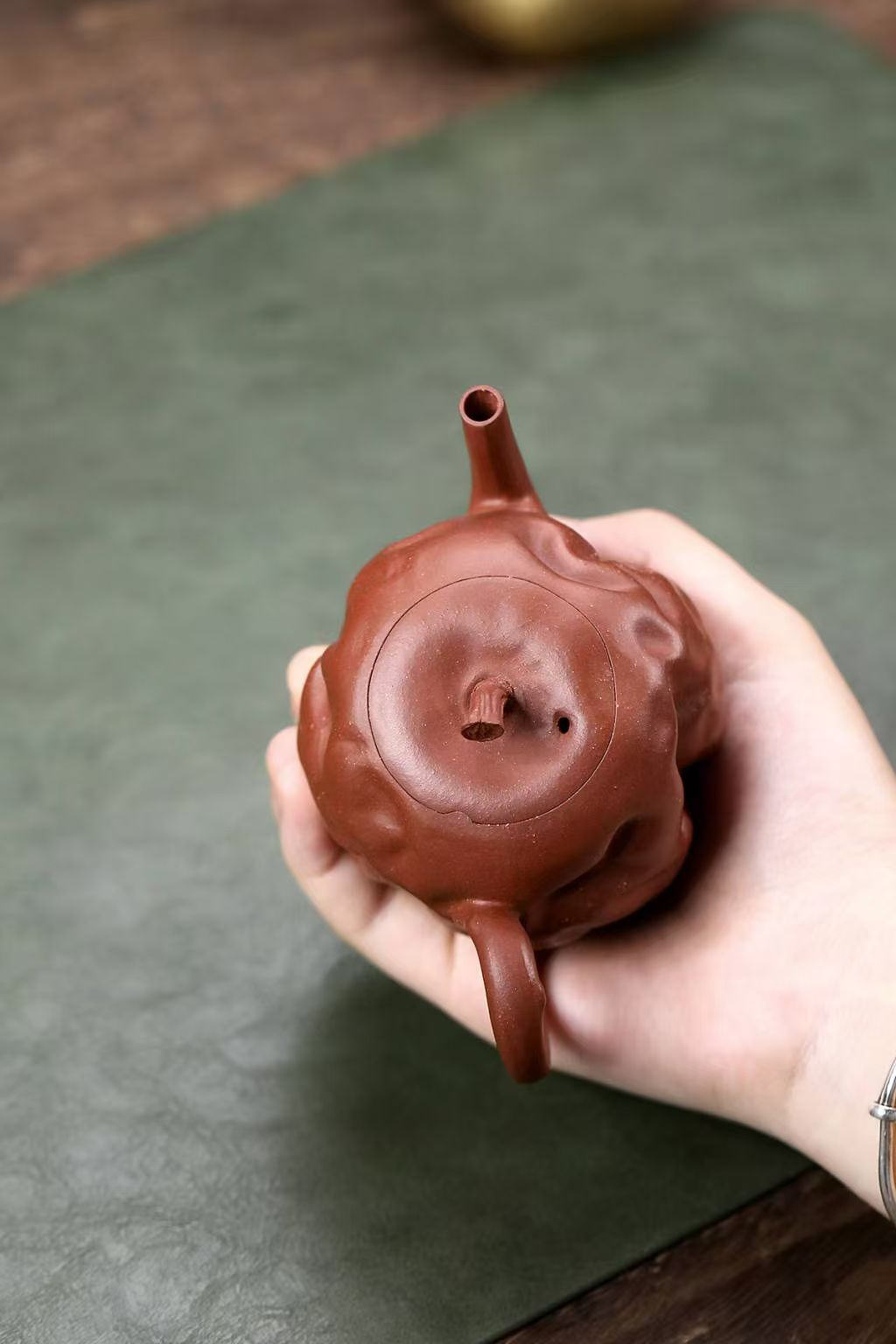 Bionic red date purple clay teapot