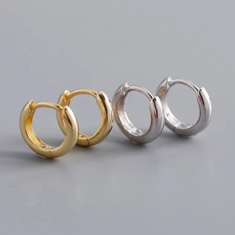 2 Pieces Minimalist Geometric Copper Plating Ear Studs 1 Pair