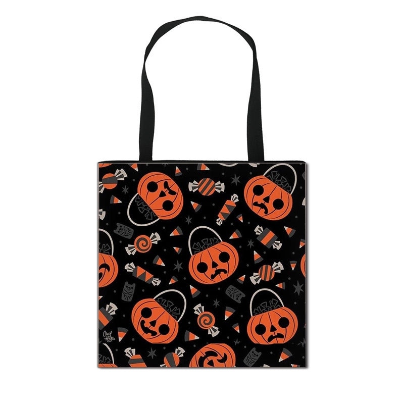 Halloween Canvas Pumpkin Cartoon Bat Cute