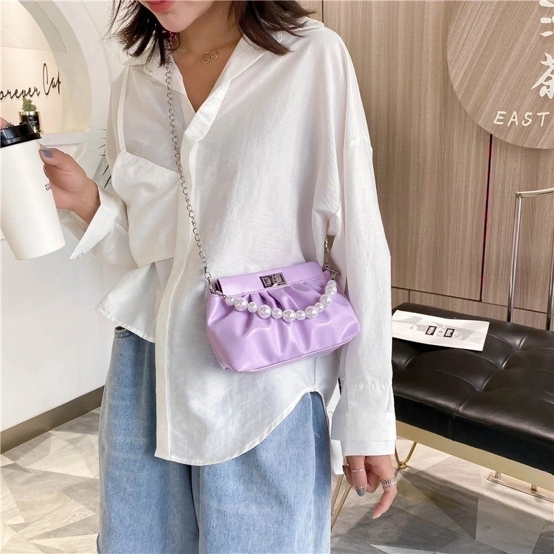 Medium Pu Leather Underarm Bag Shoulder Bag