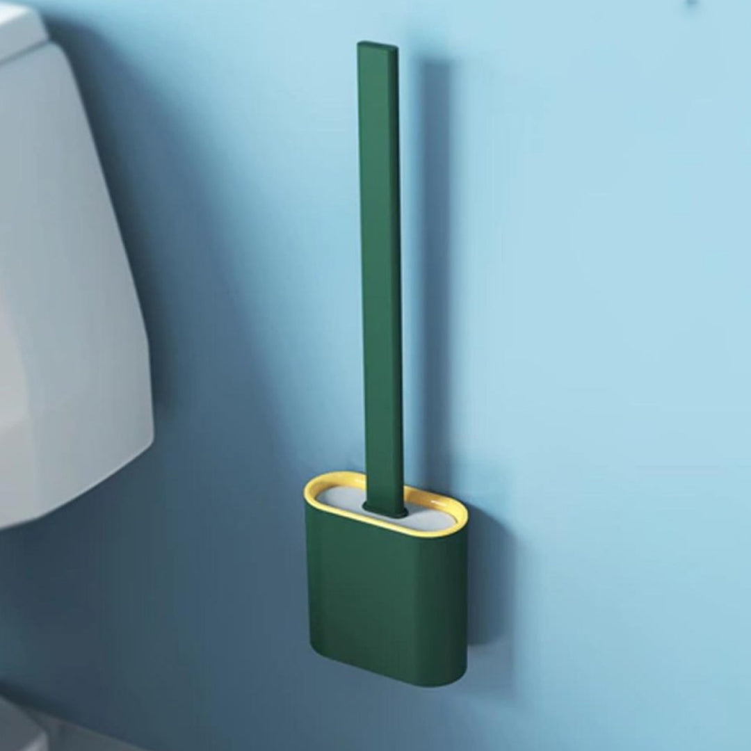 Toilet Cleaning Brush Flexible Silicone Wall Mounted