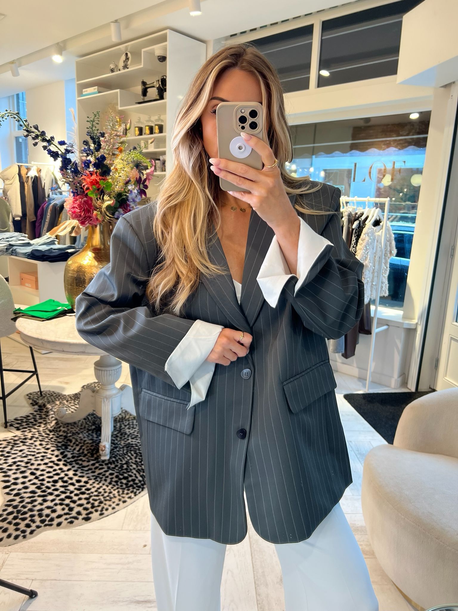 Julia Stripe Blazer