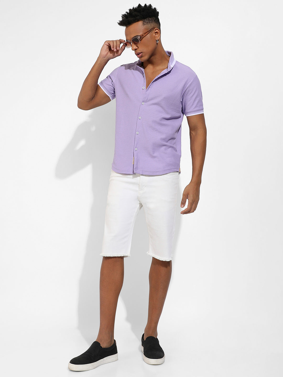Honeycomb Knit Shirt