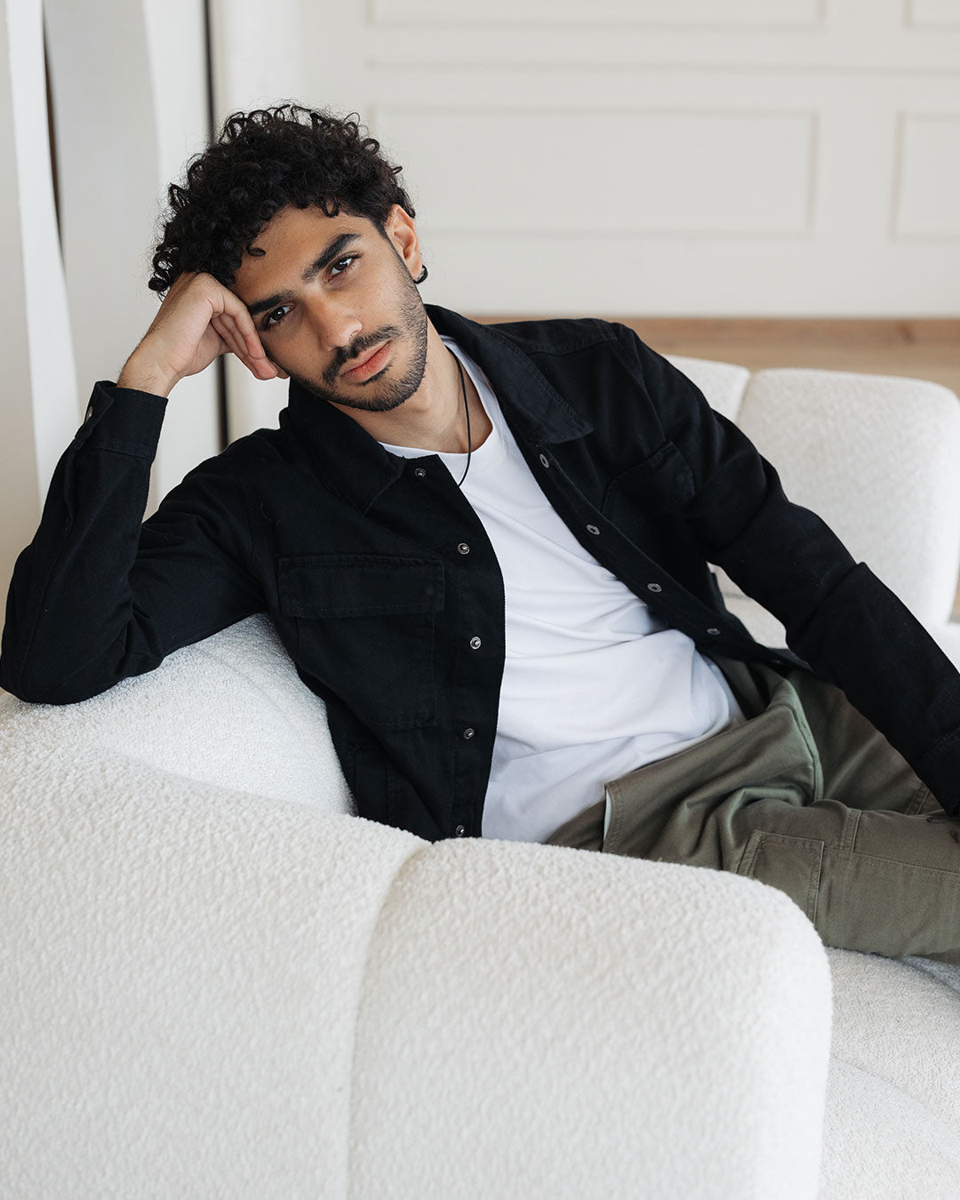 Men Plain Gabardine Jacket