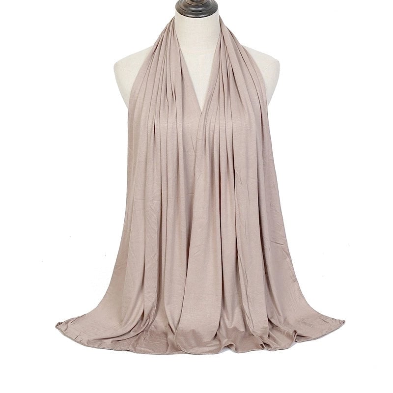 Women's Minimalist Solid Color Monel Scarf