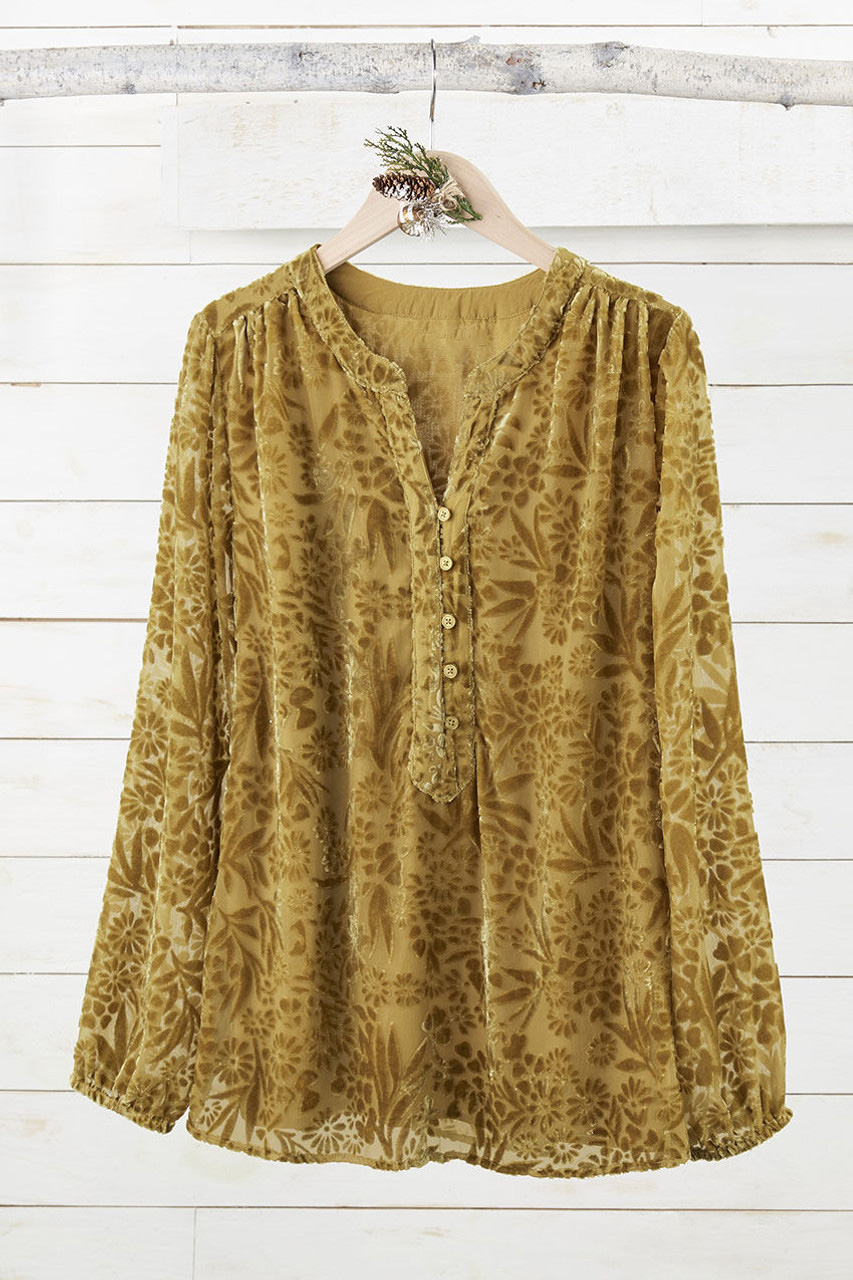 Velvet Burnout Tunic