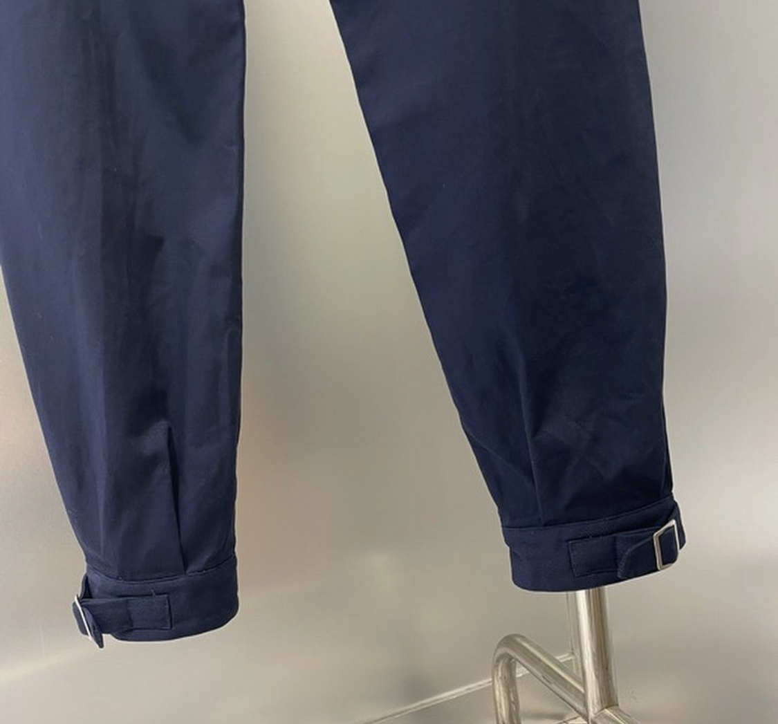 Military cotton drill pant with buckles