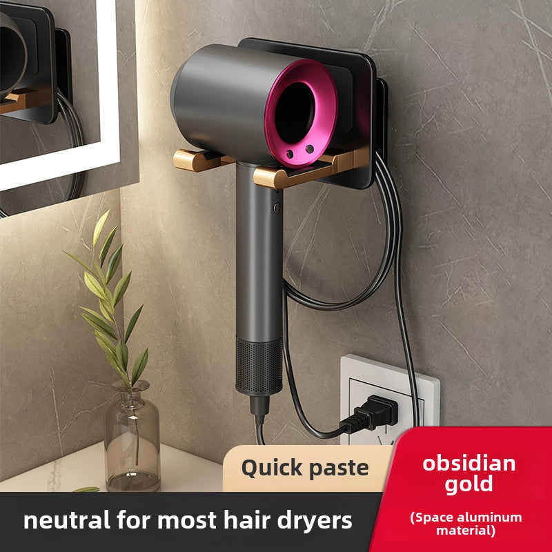 Hair Dryer Rack Punch-free Bracket Hair Dryer Rack Hair Dryer Storage Rack