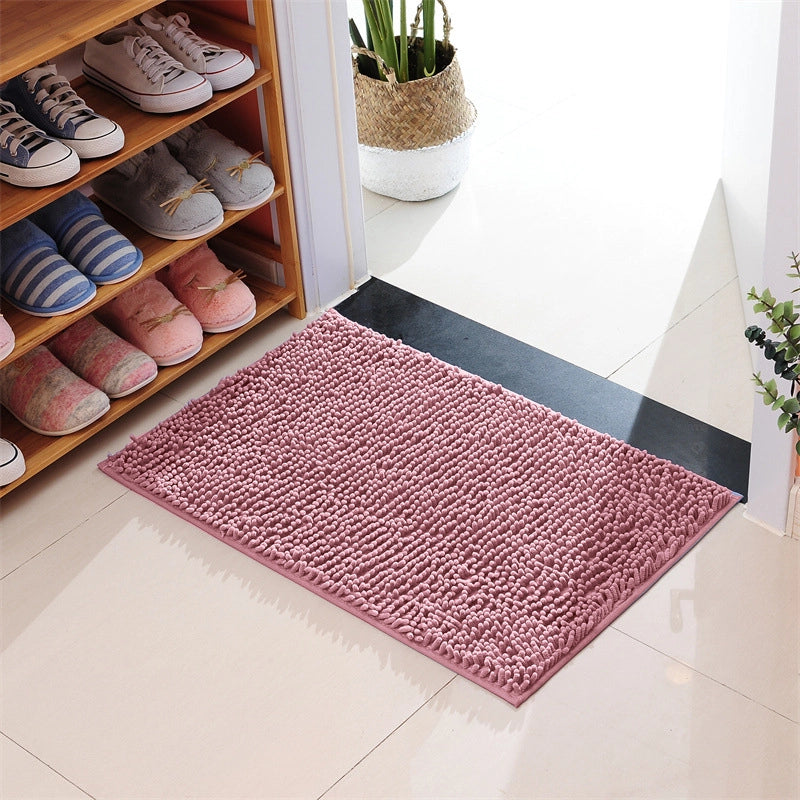 Floor Mats Chenille Floor Mats Bedroom Kitchen Living Room Carpet Bathroom Door Absorbent Anti-Slip Floor Mats Foot Mats
