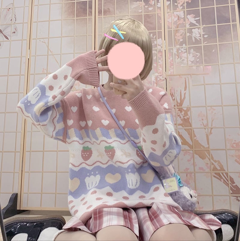 Cute loose sweater KF82270