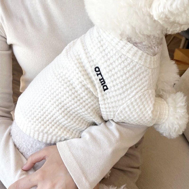 Waffle Soft Casual Dog Cat Sweater