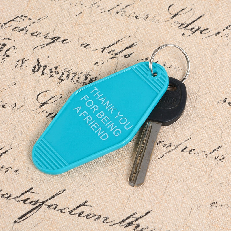 Thank You For Being A Friend Keychain