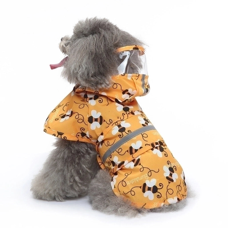 Supply Bath Duck Dog Raincoat Poncho Pet Raincoat Yellow Duck Bee Pet Poncho