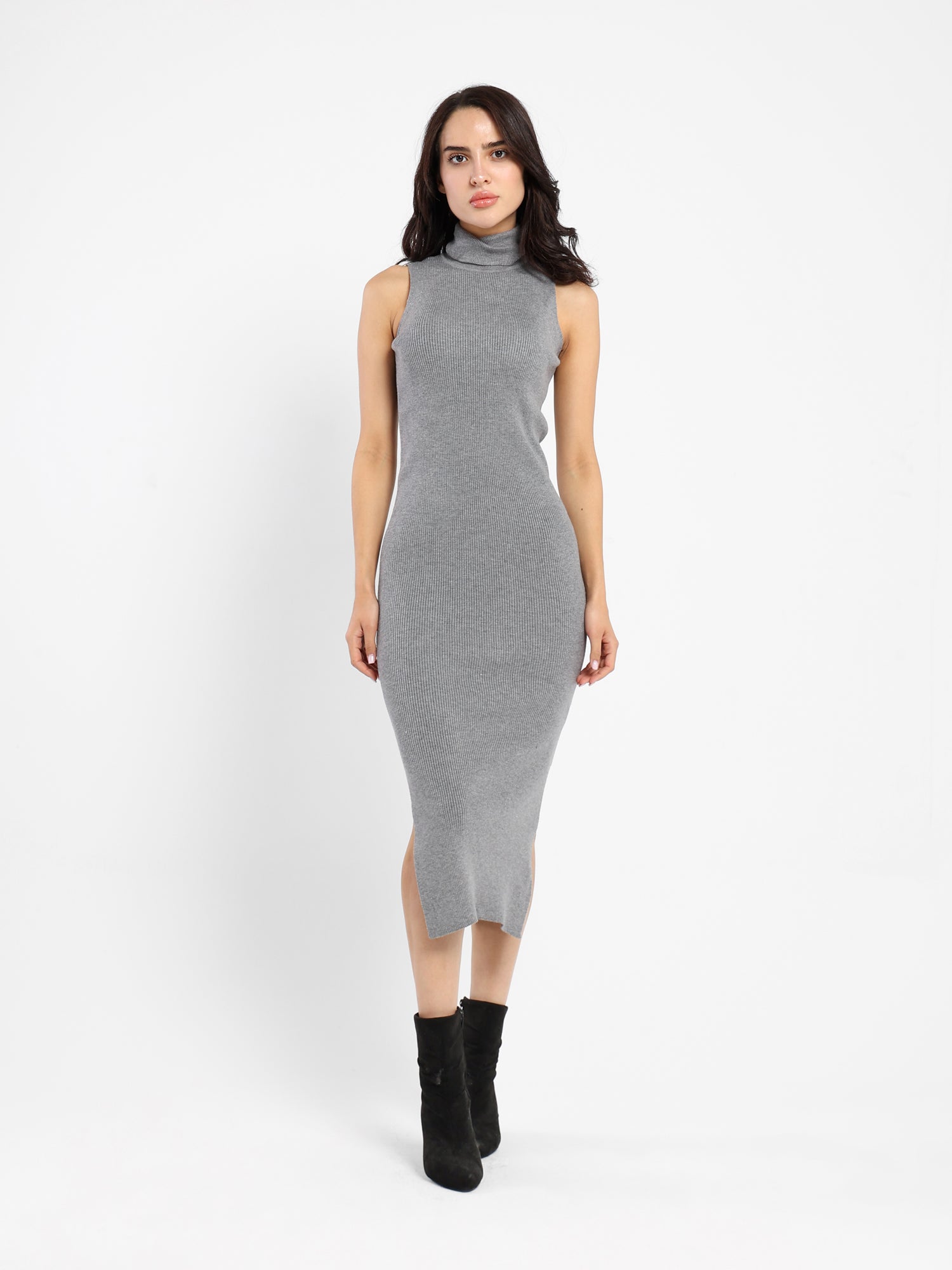 Solid Long Dress