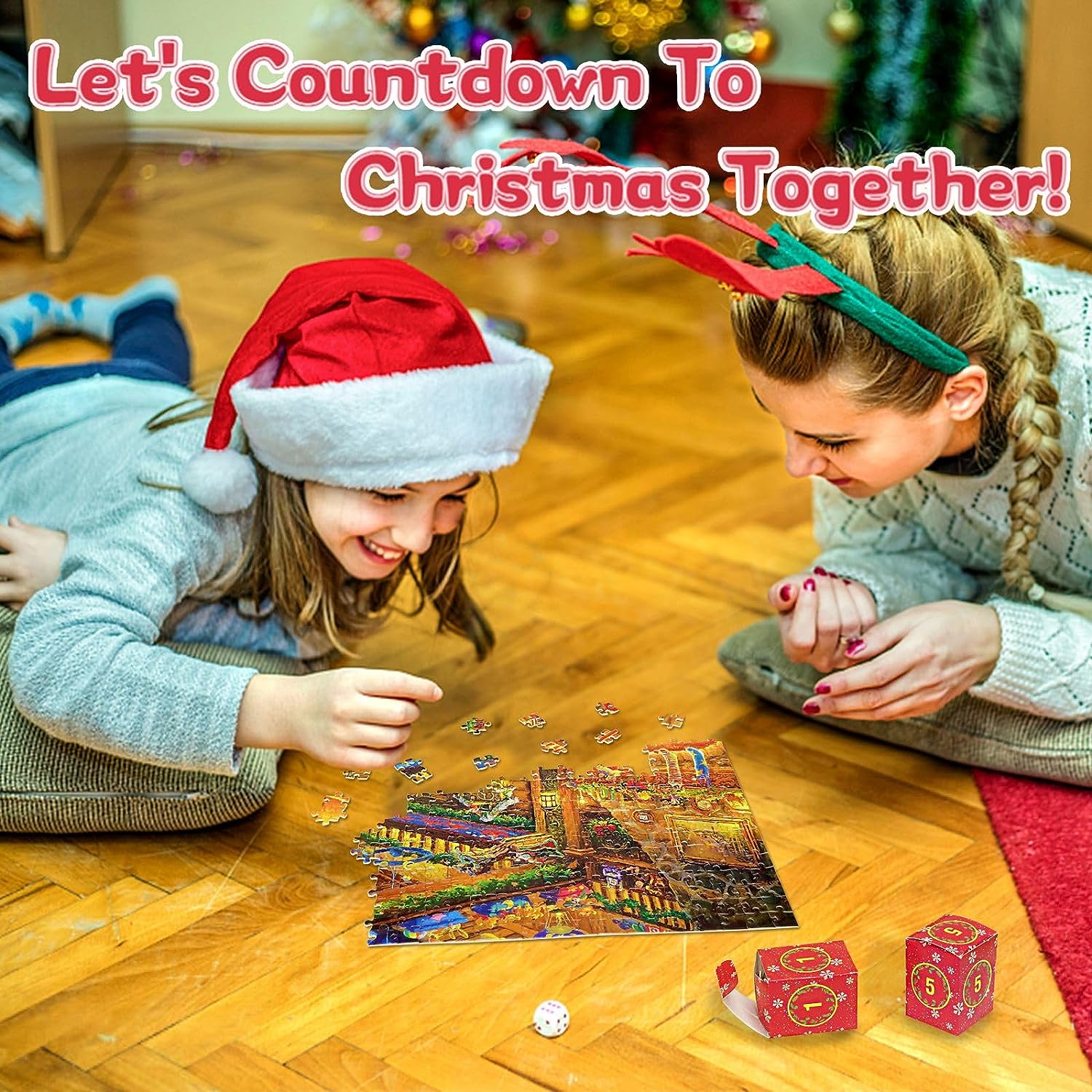 【UP TO 50% OFF】🎅🎄Advent Calendar Christmas Jigsaw Puzzles