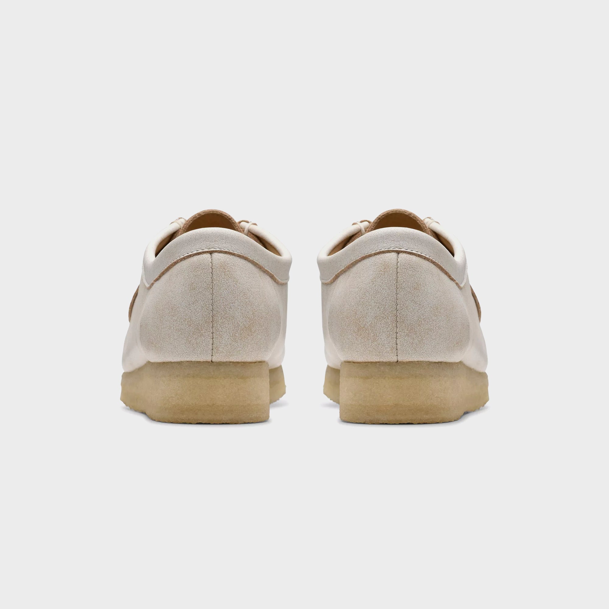Clarks Wallabee - White Leather