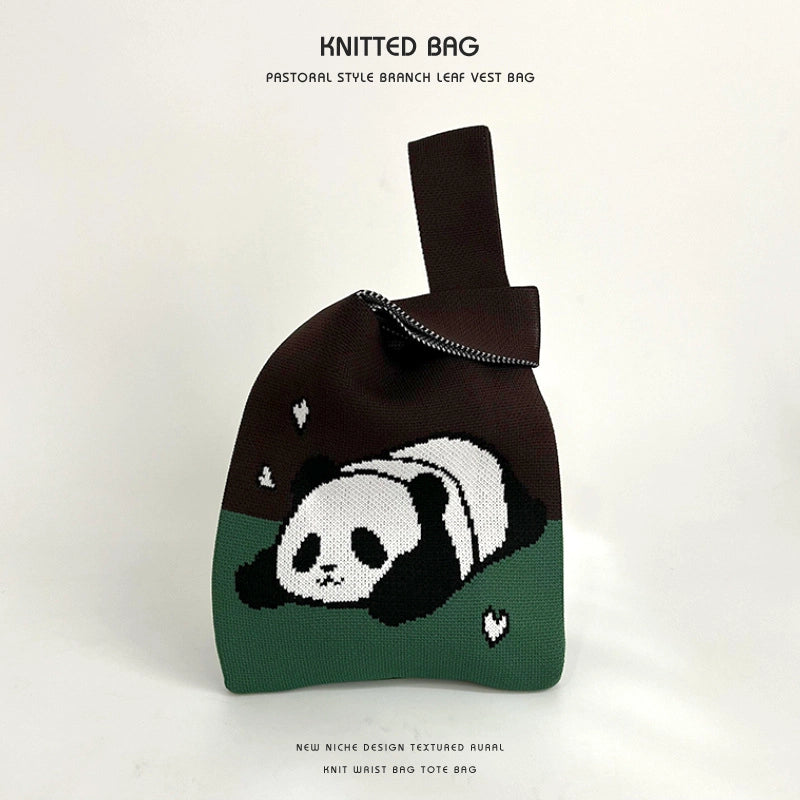 Women's Medium Polyester Animal Cute Basic Square Open Handbag