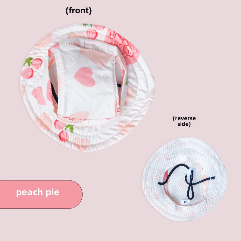 High-grade Quality Pet Fisherman Hat Cat Dog Hat Out Sun Hat Summer Cat Head Cover Sunscreen Sun Hat