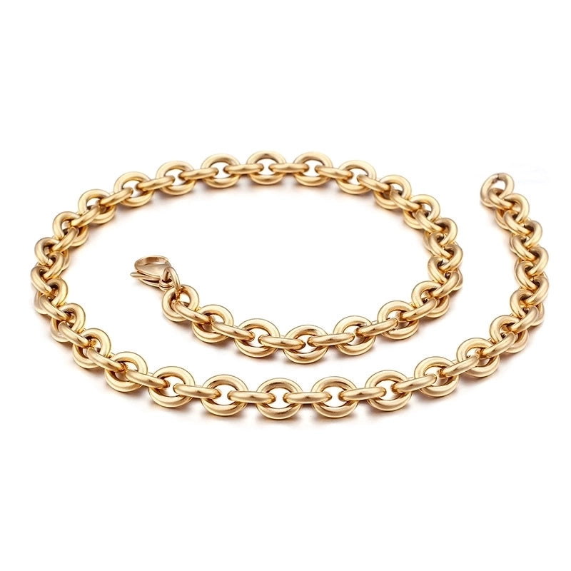 Titanium Steel 18K Gold Plated Fashion Plating Geometric Necklace