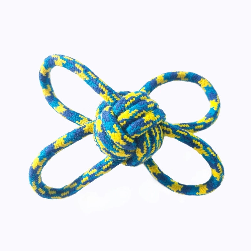 New Dog Toy Pet Cotton Rope Toy Hand-pulled Braided Ball Medium And Large Dog Interactive Bite Training Ball