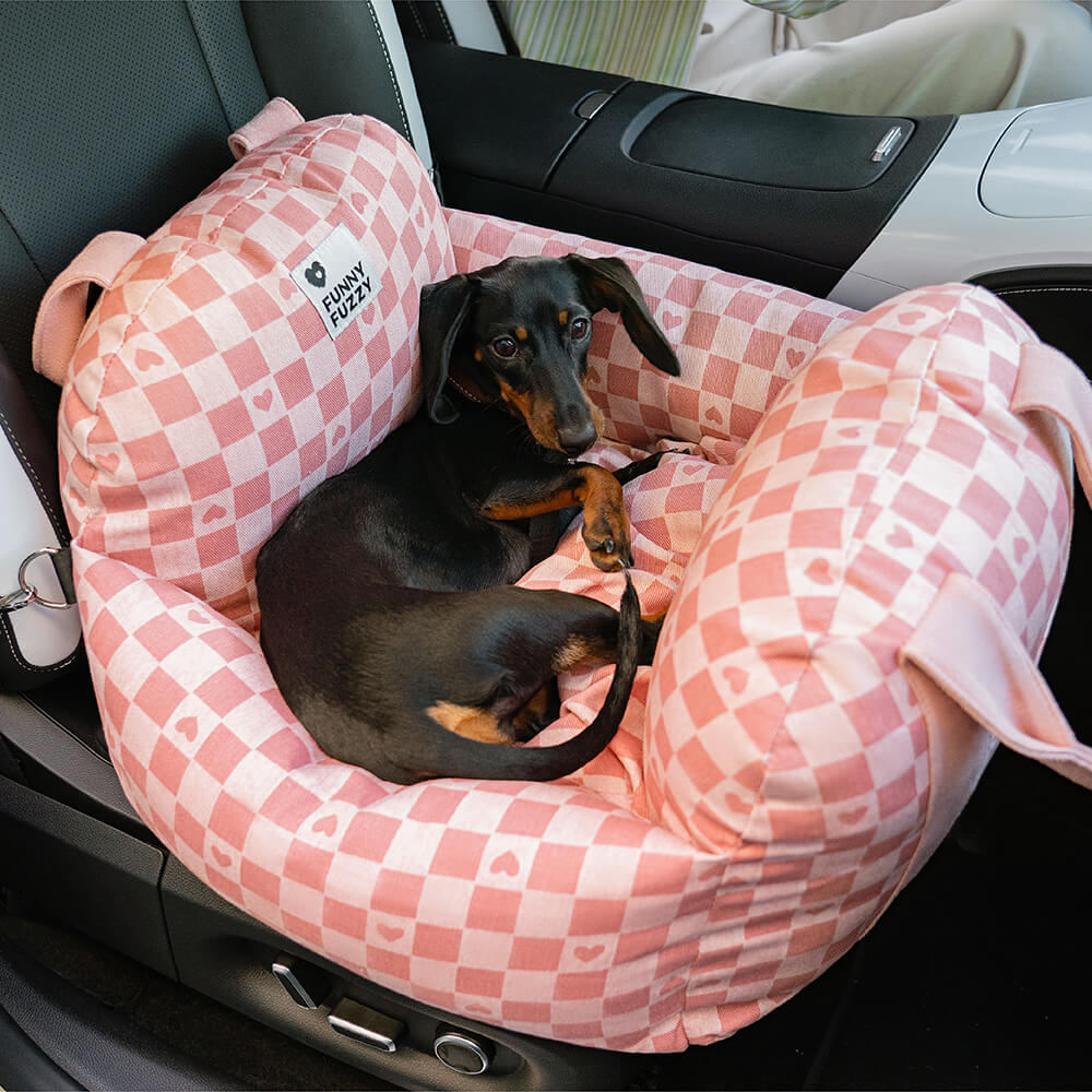 Dog Car Seat Bed - First Class Travel Bundle