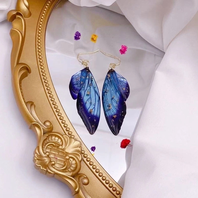 1 Pair Minimalist Wings Copper Epoxy Women's Drop Earrings