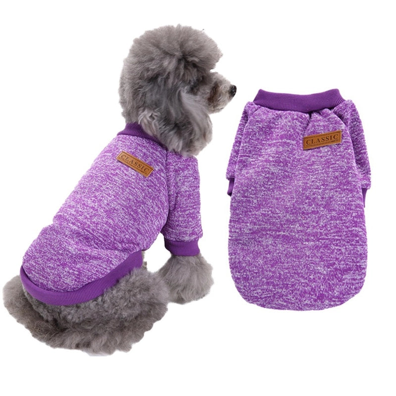 Casual Warm Starling Schnauzer Cat Small Dog Puppy Internet Celebrity Comfortable Fleece Autumn And Winter Clothes Hair-free Cat And Dog Clothes
