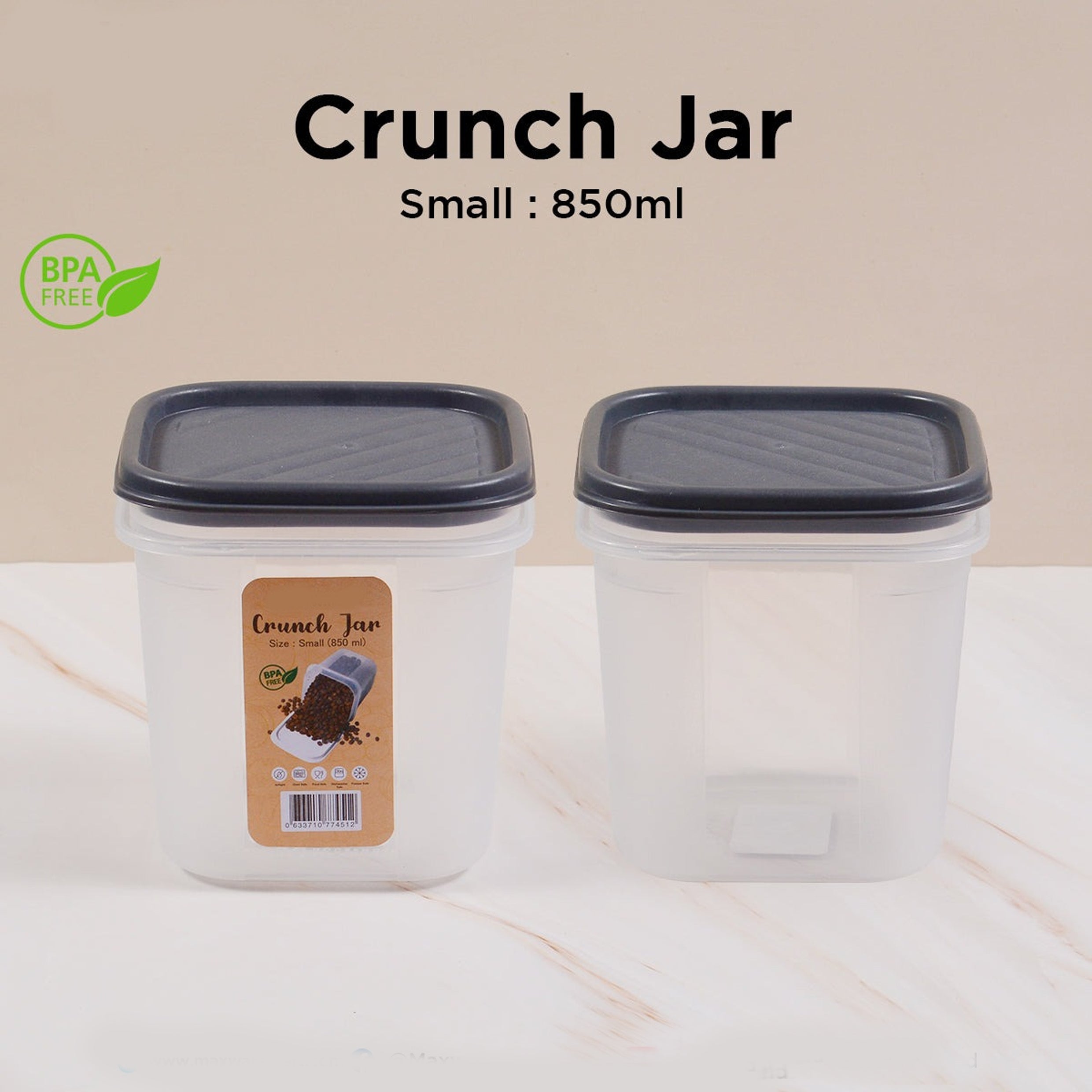 Multi-Purpose Air-Tight Crunch  Jar 850ML