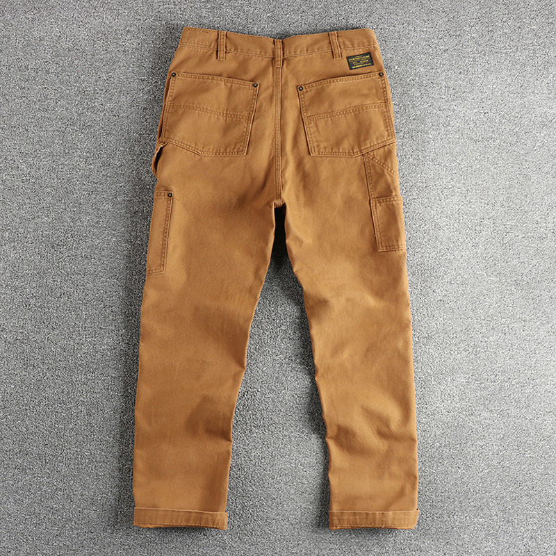 Men's Vintage Multicolor Straight Leg Cargo Pants